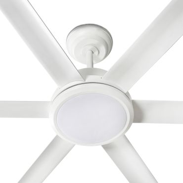 Faro Rotterdam 20 XL - ventilateur de plafond avec lumière et télécommande - Ø 200 cm - 32W LED inclus - blanc mat