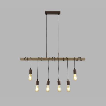 Searchlight Barn - lampe suspendue - 100 x 6 x 150 cm - marron