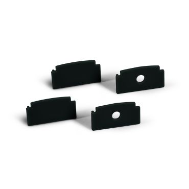 ONE Light Black Profiles - profilé encastré - 6,2 x 1,5 cm - longueur 200 cm - noir