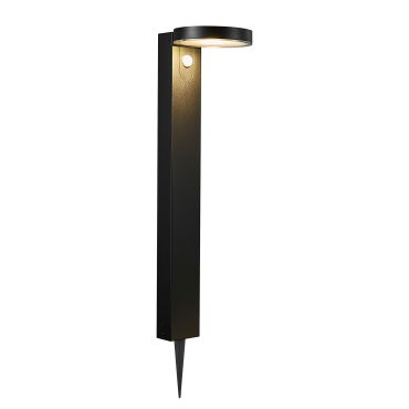 Nordlux Rica Round Solar - lampe de jardin sur pique à énergie solaire - Ø 15 x 60 cm - 5W LED inclus - IP44 - noir