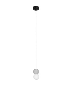 Nova Luce Zero - lampe suspendue - Ø 8 x 115 cm - gris