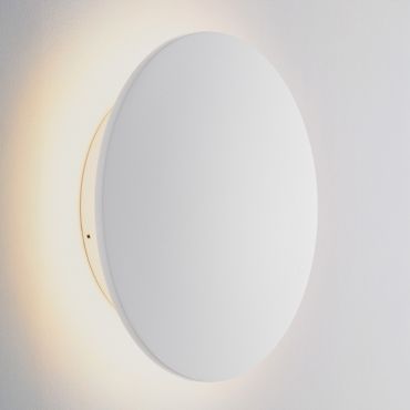 Nova Luce Copper - applique murale extérieure - Ø 30 x 7,1 cm - 16W LED inclus - IP65 - blanc