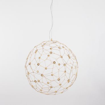 Nova Luce Sole - lampe suspendue - Ø 60 x 310 cm - 21,6W LED inclus - or