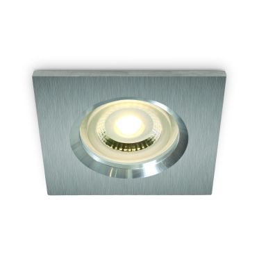 ONE Light Gamme Salle de Bains - spot encastrable - 85 x 85 mm, Ø 68 mm encastrable - IP65 - aluminium