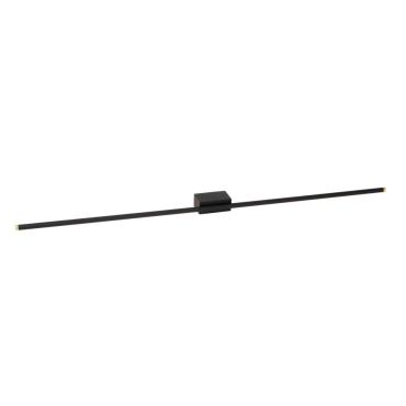 Lucide Marnik - applique murale - 97,5 x 10 x 5 cm - 18W LED dimmable inclus - noir et or