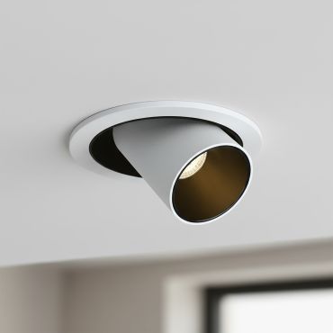 ONE Light Recessed COB - spot encastré avec 3 réflecteurs inclus - Ø 136 mm - Ø d’encastrement 120 mm - LED dimmable 12W incl. - blanc