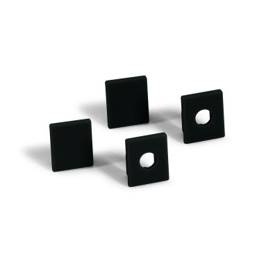 ONE Light Black Profiles Series - Profilé LED pour plaque de plâtre de 12 mm - 5,3 x 1,5 cm - longueur 200 cm - noir