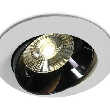 ONE Light Dark Mirror Reflector - spot encastré - Ø 160 mm, Ø 140 mm encastrable - 20W LED inclus - blanc