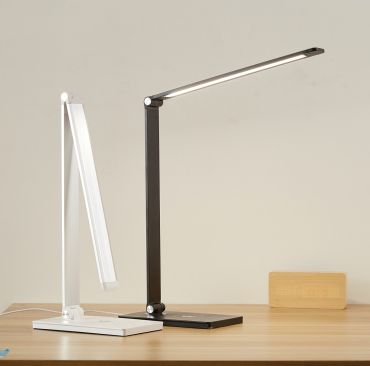 VK Lighting Nia - lampe de table - 19 x 38 x 12 cm - 7W dimmable LED inclus - blanc