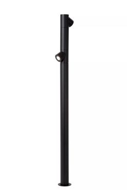 Lucide Ibamba - lampe de jardin - 10 x 11,6 x 100 cm - 2 x 6W LED inclus - IP65 - noir
