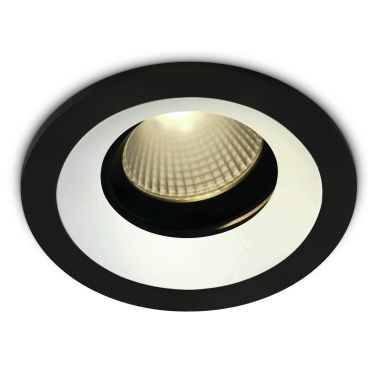 ONE Light Anneaux interchangeables - spot à encastrer - Ø 108 mm, Ø 90 mm à encastrer - 12W LED inclus - noir