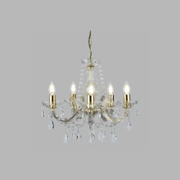 Searchlight Marie Therese - lustre - Ø 48 x 100 cm - or