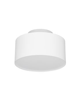 Nova Luce Ozen - plafonnier - Ø 14 x 8,8 cm - 24W LED inclus - blanc sablé