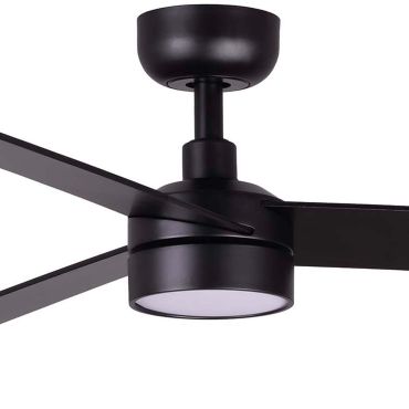 Faro Rudder S - ventilateur de plafond avec lumière - Ø 106 cm - noir mat