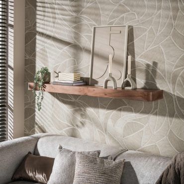 Vico Carve - étagère murale - 150 x 25 x 8 cm - bois d'acacia