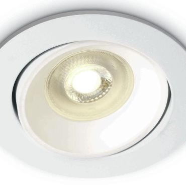ONE Light Round Retro Range GU10 - spot encastré - Ø 82 mm, Ø 72 mm encastrable - blanc