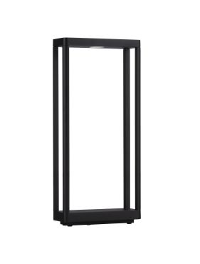 Nova Luce Cosmic - lampe de jardin - 23 x 50 x 8,6 cm - 8W LED inclus - IP65 - anthracite foncé