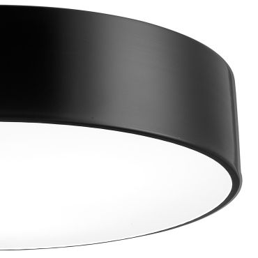 Nova Luce Finezza - plafonnier - Ø 45 x 11 cm - noir