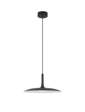 Nova Luce Lisi - lampe suspendue - Ø 45 x 180 cm - 16W LED inclus - noir mat
