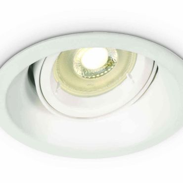 ONE Light Dark Light Round Spots - spot à encastrer - Ø 105 mm, Ø 90 mm encastrable - blanc