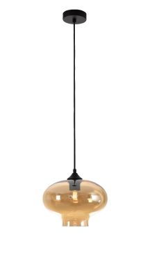 Artdelight Toronto - lampe suspendue - Ø 26,5 x 175 cm - ambre