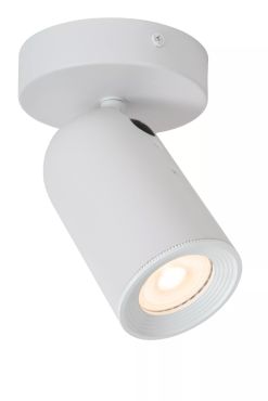 Lucide Punch - spot en saillie - Ø 10 x 14 cm - blanc