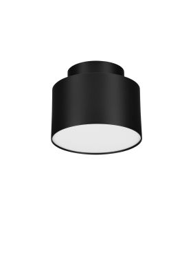Nova Luce Ozen - plafonnier - Ø 11 x 8,8 cm - 16W LED inclus - noir sablé