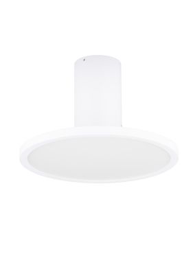 Nova Luce Ekei - plafonnier - Ø 20 x 21,4 cm - 14W LED inclus - blanc sablé