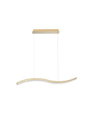 Nova Luce Aurelia - suspension - 100 x 7,6 x 150 cm - 43W LED dimmable inclus - or