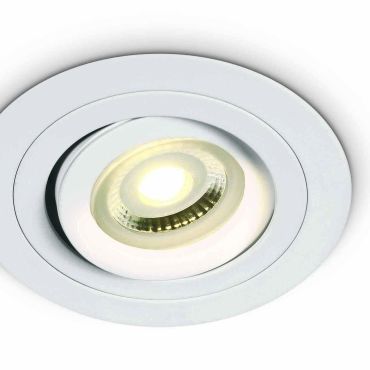ONE Light Dual Ring GU10 Range - spot encastré - Ø 92 mm, Ø 80 mm encastré - blanc