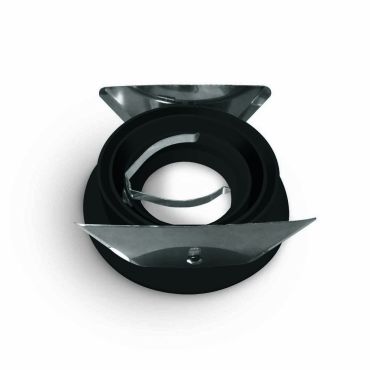 ONE Light Dual Ring Range - spot encastré - Ø 92 mm, Ø 80 mm encastré - noir