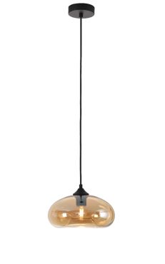 Artdelight Paradise - lampe suspendue - Ø 28 x 172 cm - ambre