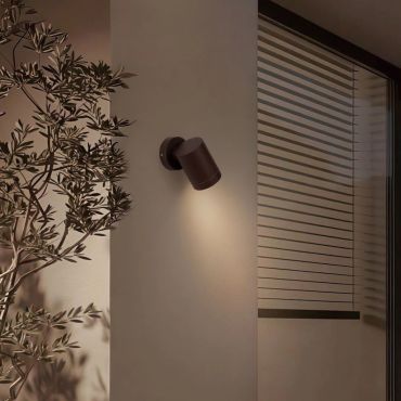 Nova Luce Vilua - applique murale d'extérieur - Ø 6 x 9,7 cm - IP54 - corten