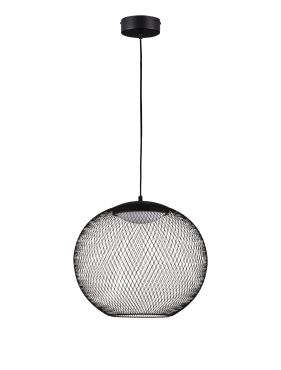 Nova Luce Kinetic - lampe suspendue - Ø 40 x 154 cm - 19W LED inclus - noir mat