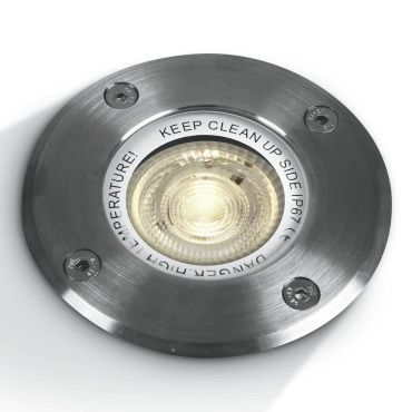 ONE Light GU10 Inground Range - spot extérieur au sol - Ø 105 mm, Ø 101 mm encastrable - IP67 - acier inoxydable