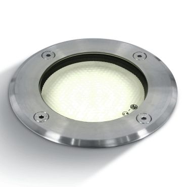 ONE Light GX53 Inground Range - spot extérieur au sol - Ø 120 mm, Ø 110 mm encastrable - IP67 - acier inoxydable