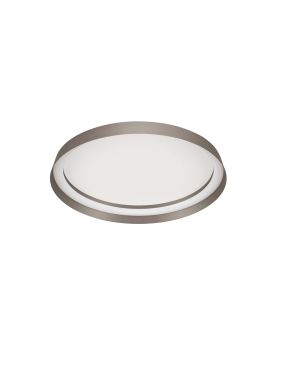 Nova Luce Ormi - plafonnier - Ø 45 x 7 cm - 38W dimmable LED inclus - brun champagne