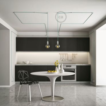 Creative Cables - porte-cordon pour plafond/mur - Ø 2,2 cm - blanc