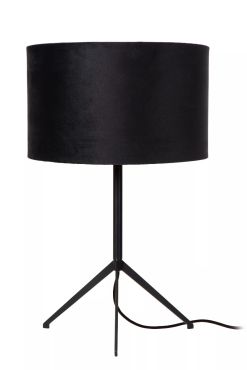 Lucide Tondo - lampe à poser - Ø 30 x 48 cm - noir
