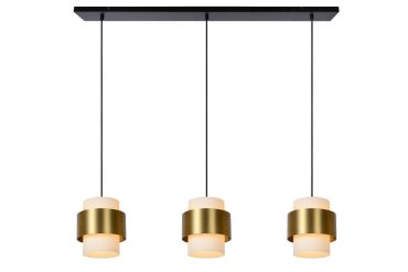 Lucide Firmin - lampe suspendue - 110 x 20 x 150 cm - or mat/laiton