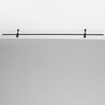 Nova Luce Magna - structure murale magnétique - 150 x 1,5 x 12 cm - noir sable