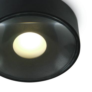 ONE Light Indoor/Outdoor Points lumineux - plafonnier extérieur - Ø 10,7 x 3,7 cm - 6W LED dimmable inclus - IP65 - noir