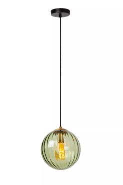 Lucide Monsaraz - lampe suspendue - Ø 25 x 161 cm - vert
