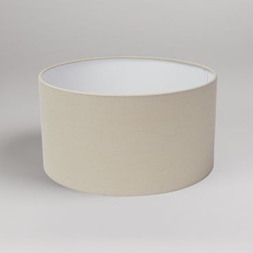 Searchlight Drum - abat-jour - Ø 30 x 16,5 cm - beige