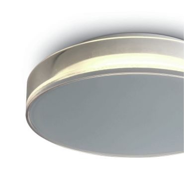 ONE Light Points lumineux intérieurs/extérieurs - plafonnier/mural extérieur - Ø 23,8 x 5,4 cm - 12W LED inclus - IP65 - blanc