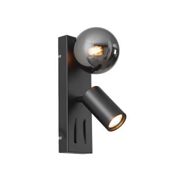 VK Lighting Nero - applique murale - 9 x 32 cm - noir