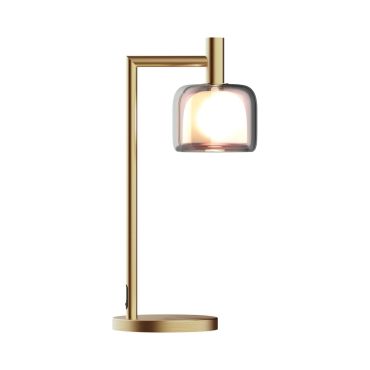 VK lighting Nala - lampe de table - Ø 18 x 49,8 cm - laiton mat