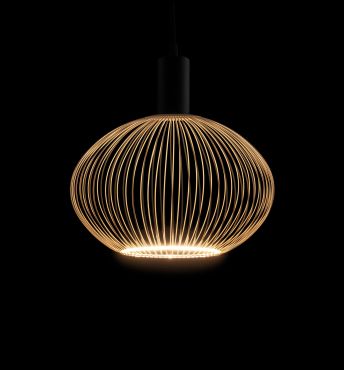 Segula Floating Globe Filo LED Oval - Ø 30 cm - E27 - 6W dimmable - 2200K - sable du désert