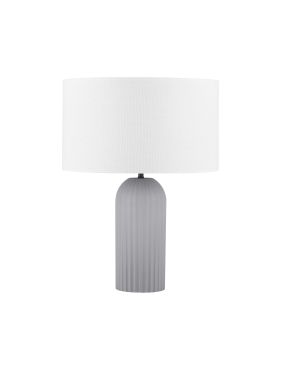 Nova Luce Ammos - lampe de table - Ø 35 x 47 cm - gris et blanc