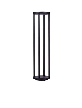 Nova Luce Optus - lampe de jardin - Ø 20,5 x 80 cm - 9W LED inclus - IP65 - anthracite foncé